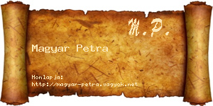 Magyar Petra névjegykártya